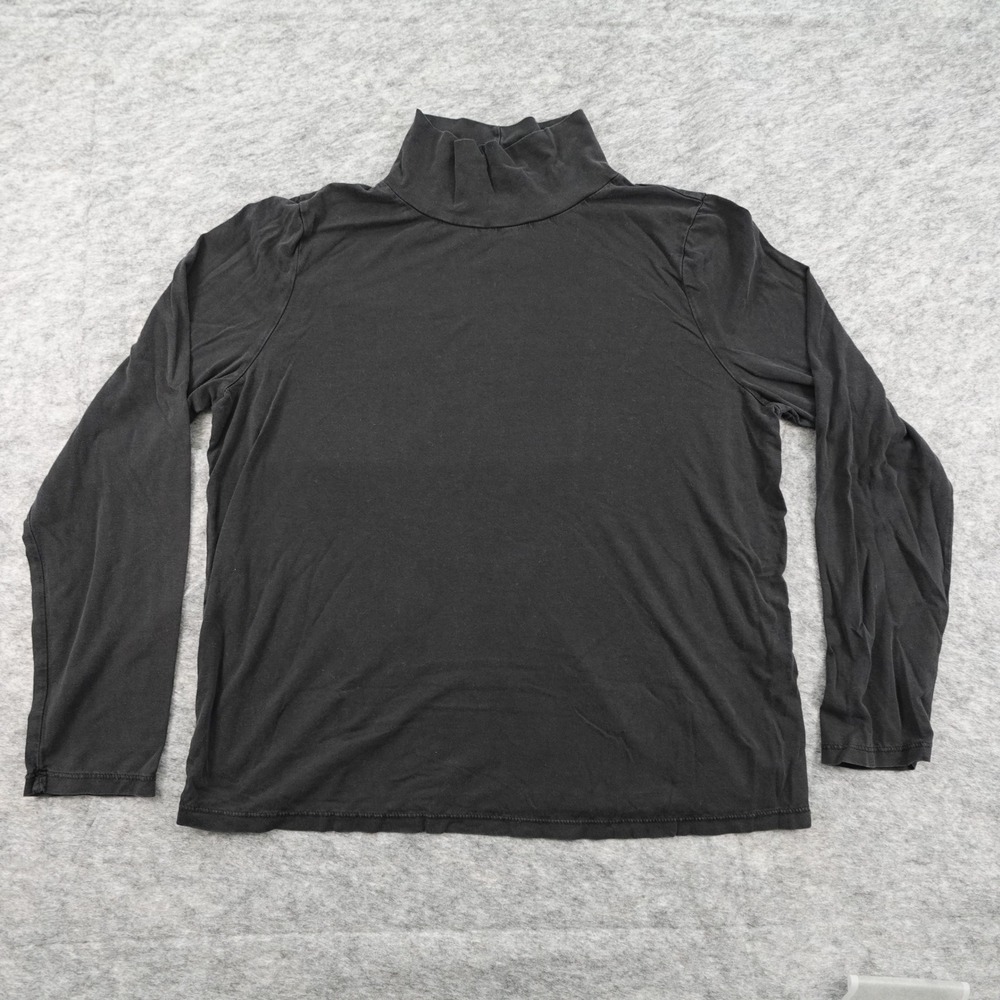 Anthropologie T.la Top Womens Large Black Turtleneck Long Sleeve Casual Pullover